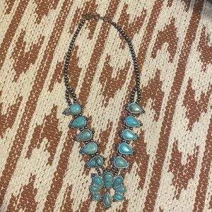 Turquoise Squash Blossom Necklace